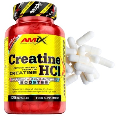 Kapsułki Amix Chlorowodorek kreatyny HCL 120 szt. Creatine HCL Kreatyna