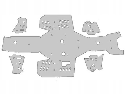 OSŁONY ALUMINIOWE PODWOZIA SUZUKI KINGQUAD 700/750