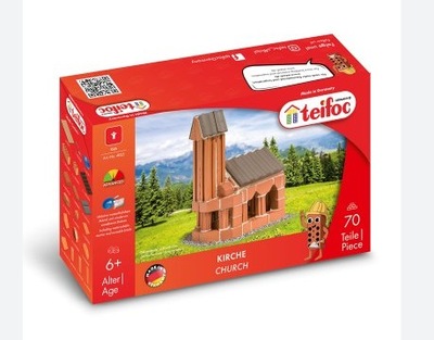 NOWOŚĆ Klocki cegiełki konstrukcyjne KOŚCIÓŁEK TEI 4025