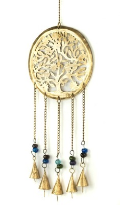 dzwonek metalowy ozdoba wisząca orientalny - Drzewo