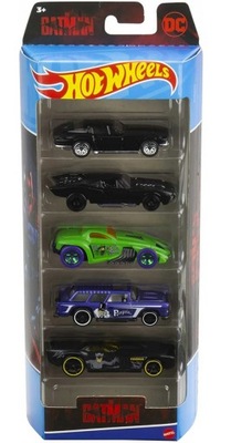 HOT WHEELS HFV88 THE BATMAN x5 pojazdów Batmobile