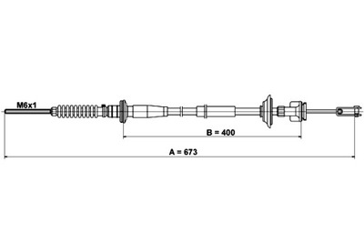 ATE CABLE CONJUNTO DE EMBRAGUE SUBARU JUSTY 3 SUZUKI IGNIS II 1.5 09.03-  