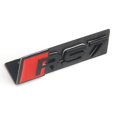 ŽENKLELIS LOGO GROTELĖS PRIEK. AUDI RS3 RS4 RS5 RS6 RS7 RS8 - 10.5X3.2CM 