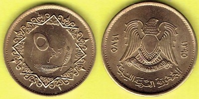 Libia 5 Dirhams 1975 r.