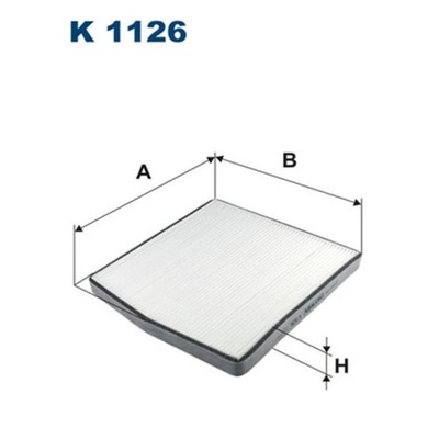 FILTR, VENTILACIÓN PRZESTRZENI PASAZERSKIEJ FILTRON K 1126  