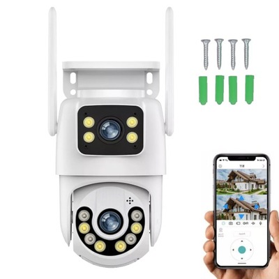 KAMERA ZEWNĘTRZNA OBROTOWA IP WiFi 5X ZOOM 4MPx 4MP DETEKCJA SMART HD