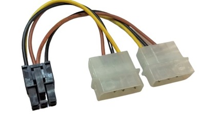 Adapter zasilania karty graficznej Molex 6pin