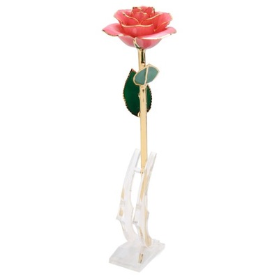 24K Real Plated Gold Rose Flower for Women Girl