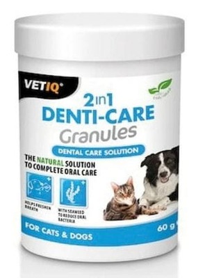 VetIQ 2in1, Denti-Care ochrona zębów, granulki, 60 g