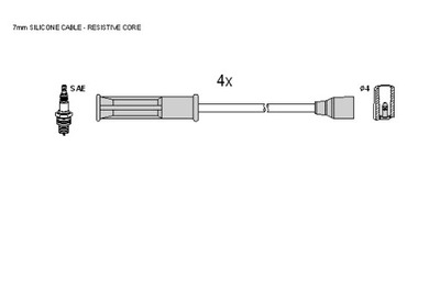 Шланг зажигание starline zk 8324 фото №1