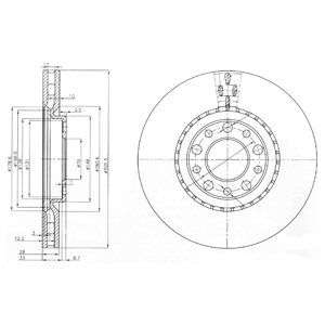 DISCOS DE FRENADO DELPHI BG3951  