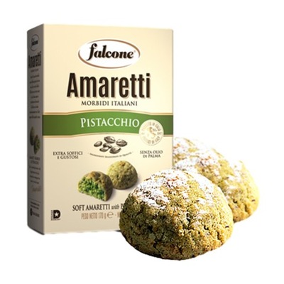 Falcone Ciastka Amaretti Pistacjowe 170 g