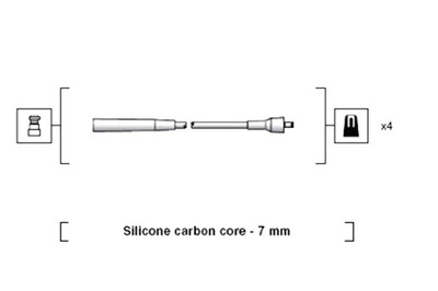 MAGNETI MARELLI КОМПЛЕКТ ТРУБОК ЗАЖИГАНИЯ FSO POLONEZ 3 1.6 фото