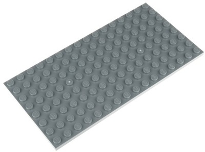 LEGO Płytka zwykła 8x16 92438 szara ciemna