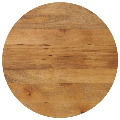Blat stołu, Ø 70x2,5 cm, okrągły, lite drewno mango