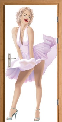 Naklejka na drzwi samoprzylepna Marilyn Monroe
