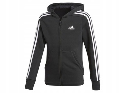 ADIDAS BLUZA CZARNA YG 3S FZ HD BP8622 116