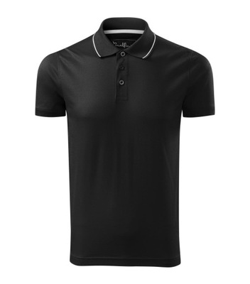 KOSZULKA MĘSKA POLO MALFINI 259 CZARNY 2XL