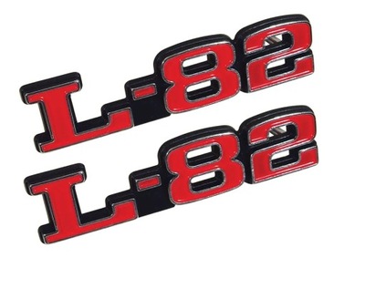 Емблема капот l-82 chevrolet corvette c3 73-79 фото №1