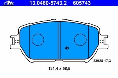 TRINKELĖS PRIEK. TOYOTA CAMRY 01-, TOYOTA LEXUS GS 05- 