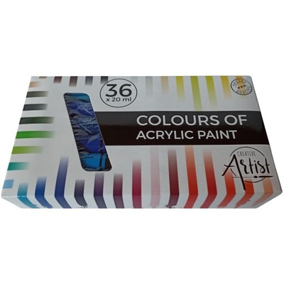 Farby akrylowe Creative Artist wielokolorowy 36 szt. 720 ml