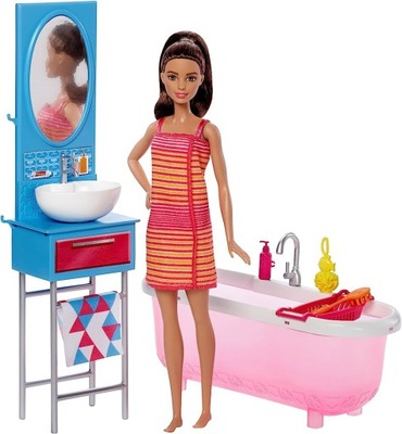 Barbie Lalka wanna łazienka meble