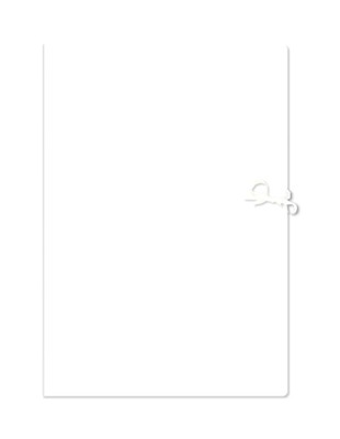 TECZKA PAPIEROWA WIĄZANA BIAŁA A3