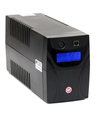 ZASILACZ AWARYJNY UPS 850VA 480W LCD GT POWER BOX gniazda schuko