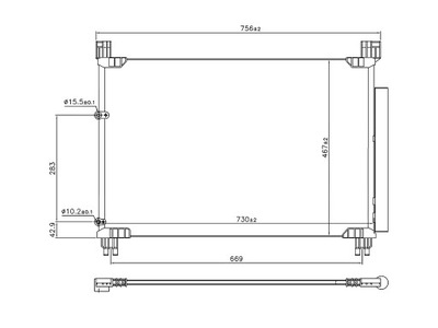 Lexus rx 2019-2022 радиатор кондиционера 884600e110 фото №1