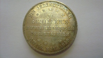 Talar miasto Frankfurt 1859 Schiller stan 1