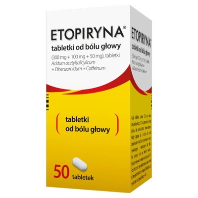 ETOPIRYNA lek od bólu głowy 50 tabletek Buteleczka