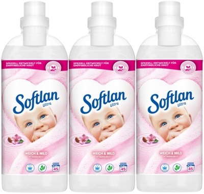 Softlan Ultra Koncentrat Płyn do Płukania 3x45p DE