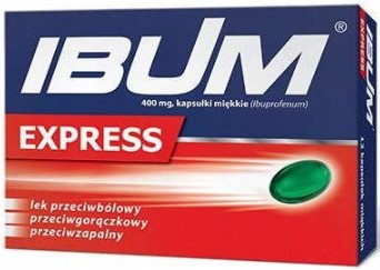 Ibum Express ibuprofen 400mg 12 kapsułek