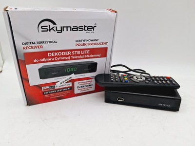 Dekoder tuner DVB-T2 Skymaster STB90 + pilot