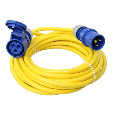 Kabel zasilający z lądu 25m 16A żółty 3x 2,5 mm²