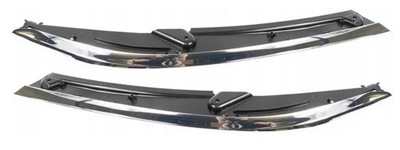 Накладки хром підфарні комплект vw passat b8 фото №1