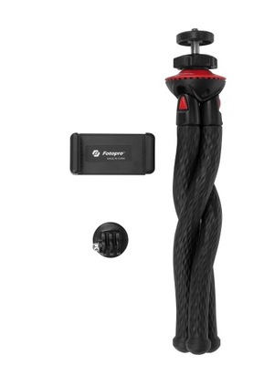 Statyw elastyczny Fotopro uFo 2 - czarno-czerwony do aparatów, smartfonów