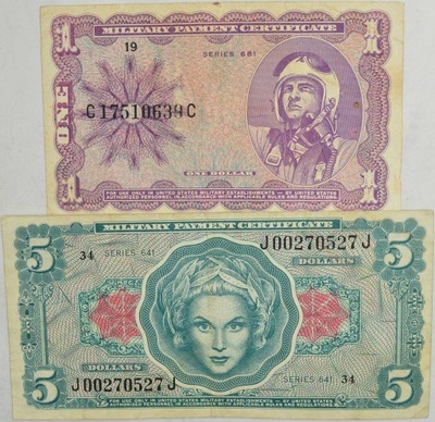 18.di.Zest.USA, Banknoty szt.2, St.3+