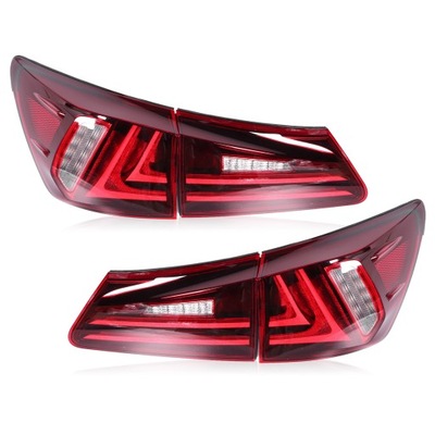 VLAND COMPLETO LUZ PARTE TRASERA DIOPARA LUMINOSO LED CIEMNOCZERWONE LENTES PASUJA PARA LEXUS IS250  