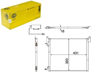 КОНДЕНСАТОР HELLA 12805059 OL5587 351304481 TSP02256