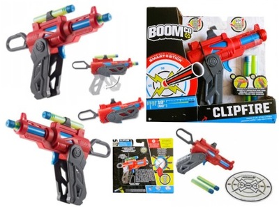 MATTEL BOOMCO CLIPFIRE PISTOLET NA STRZAŁKI RZUTKI