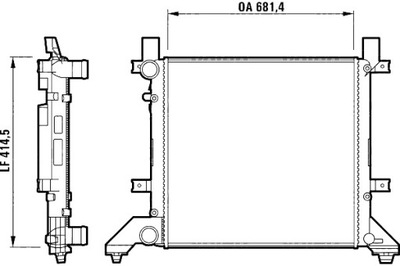 VALEO РАДИАТОР ДВИГАТЕЛЯ ВОДЫ VW LT 28-35 II LT 28-46 II 2.3 2.5D 2.8D