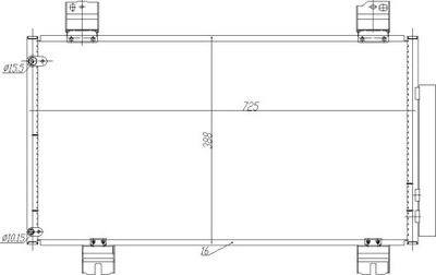 Радиатор do кондиционера accord viii 08- фото №1