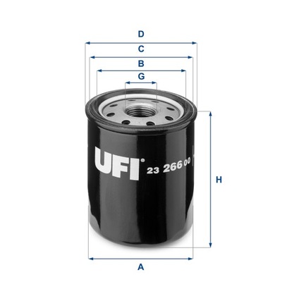 UFI 23.266.00 FILTRO ACEITES  