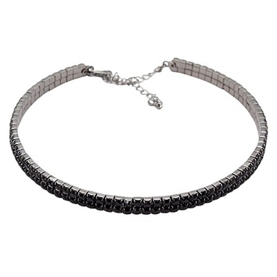 Naszyjnik dżetowy Kolia Choker antracyt /2588