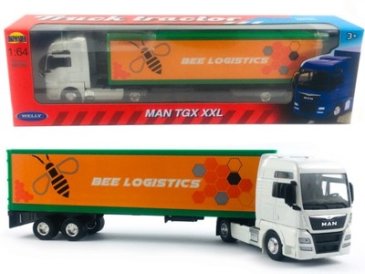 MAN TGX XXL BEE LOGISTICS MODEL WELLY 1:64 TIR