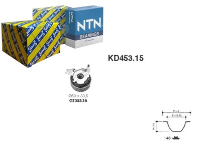 Snr комплект - набір ремінь розподільного валу 93188133 ct866 фото №1