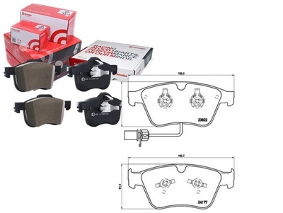 BREMBO ZAPATAS DE FRENADO BENTLEY CONTINENTAL 03- DERECHO  