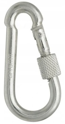 Karabińczyk skręcany do lin ocynkowany 10x100mm