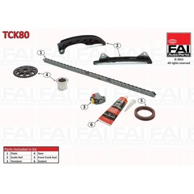 КОМПЛЕКТ ЦЕПИ ГРМ FAI AUTOPARTS TCK80